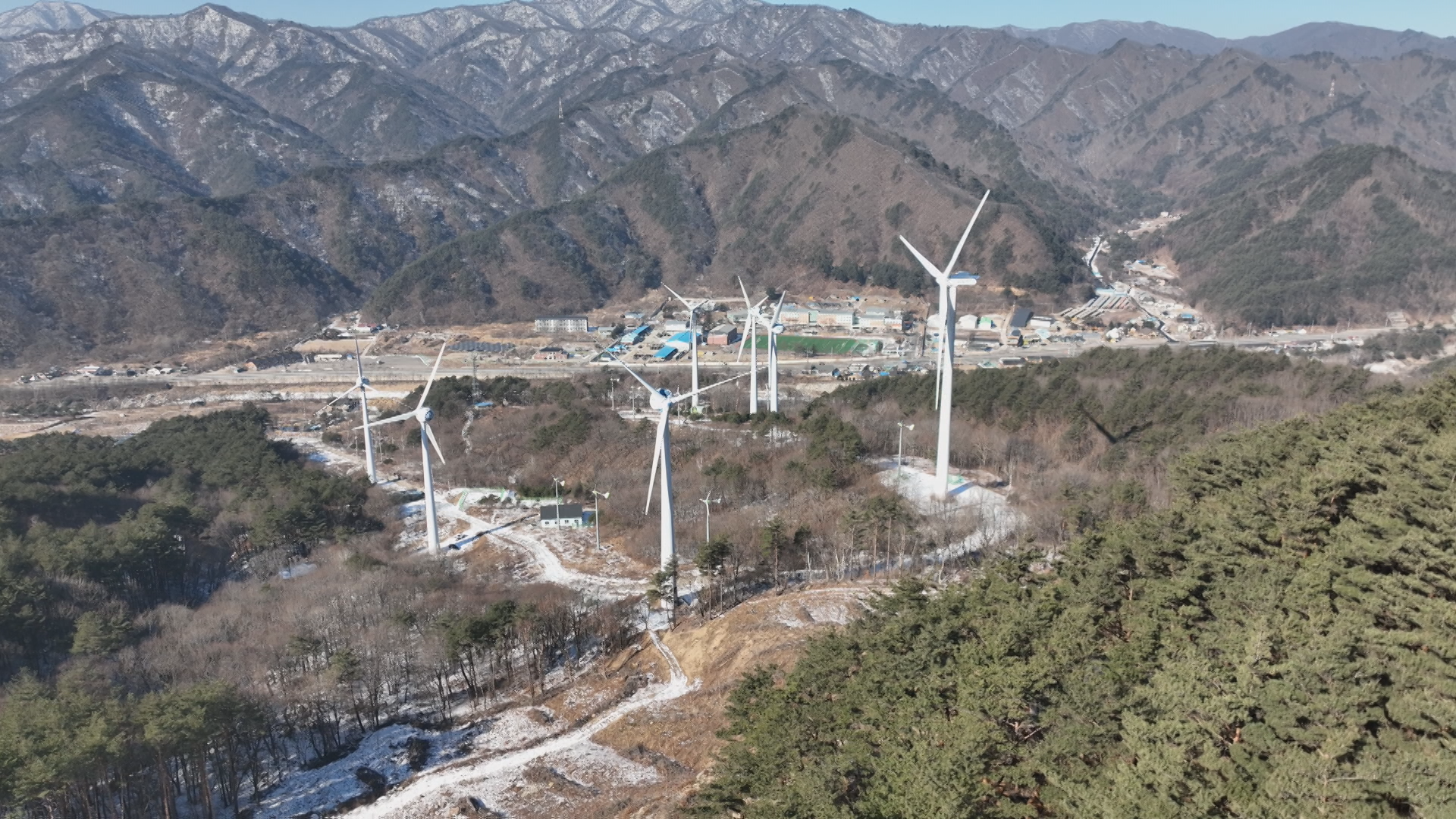 강원도 인제군 용대풍력발전단지