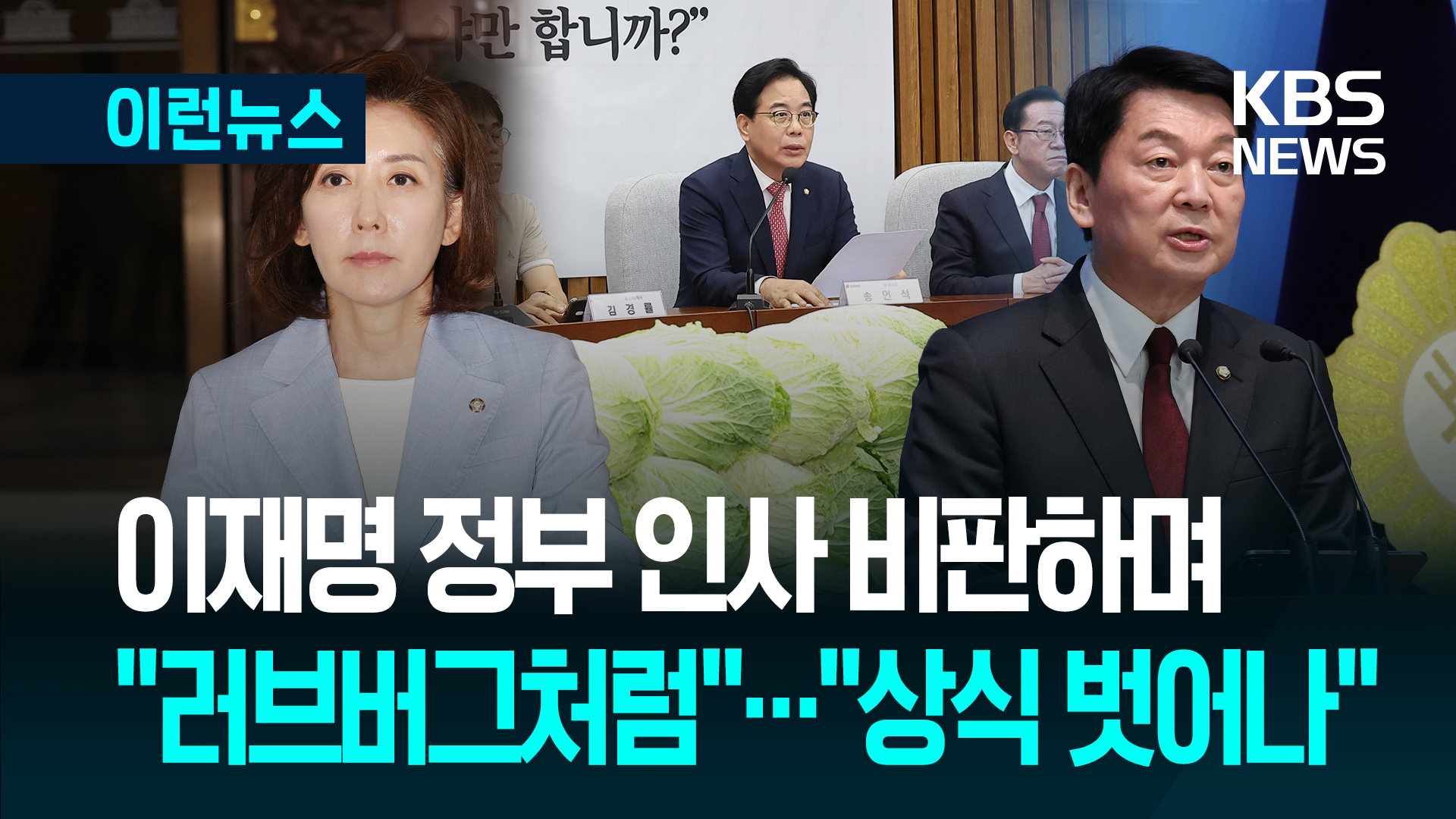 새 정부 인사에…안철수 “마치 러브버그처럼”·나경원 “인내력 시험하나”