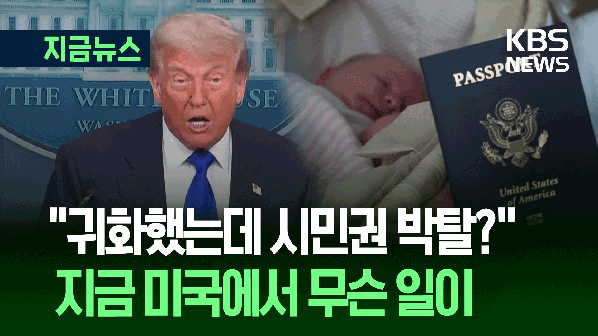 트럼프 “귀화했어도 시민권 박탈” 확대…출생시민권 폐지 이어 또
