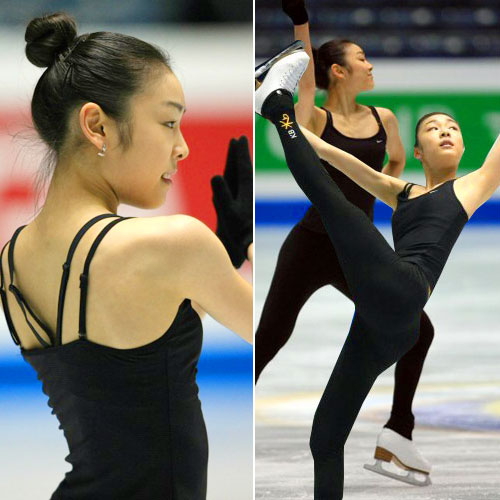 '2009 ISU 그랑프리 파이널'에 참가한 피겨퀸 김연아가 2일 일본 도쿄 요요기 제1체육관에서 공식 연습을 하고 있다.