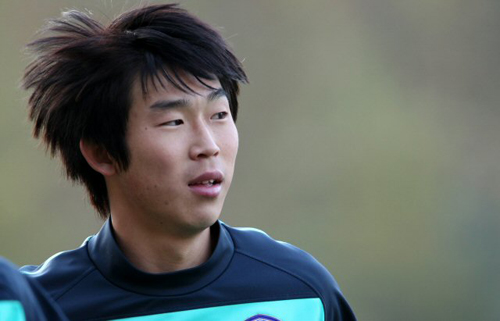 '조광래호 황태자' 윤빛가람(경남)이 28일 파주NFC(대표팀트레이닝센터)에서 24년만의 아시안게임 우승을 노리는 올림픽 축구대표팀에 합류해 몸을 풀고 있다.