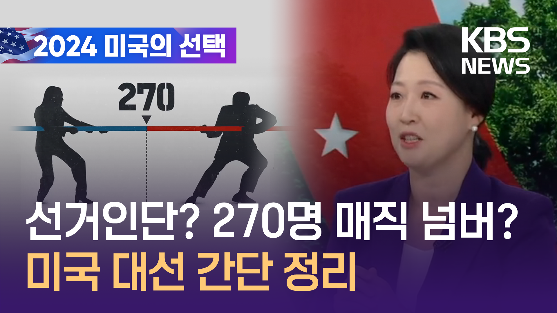 [영상] 선거인단? 270명 매직 넘버? 미국 대선 간단 정리