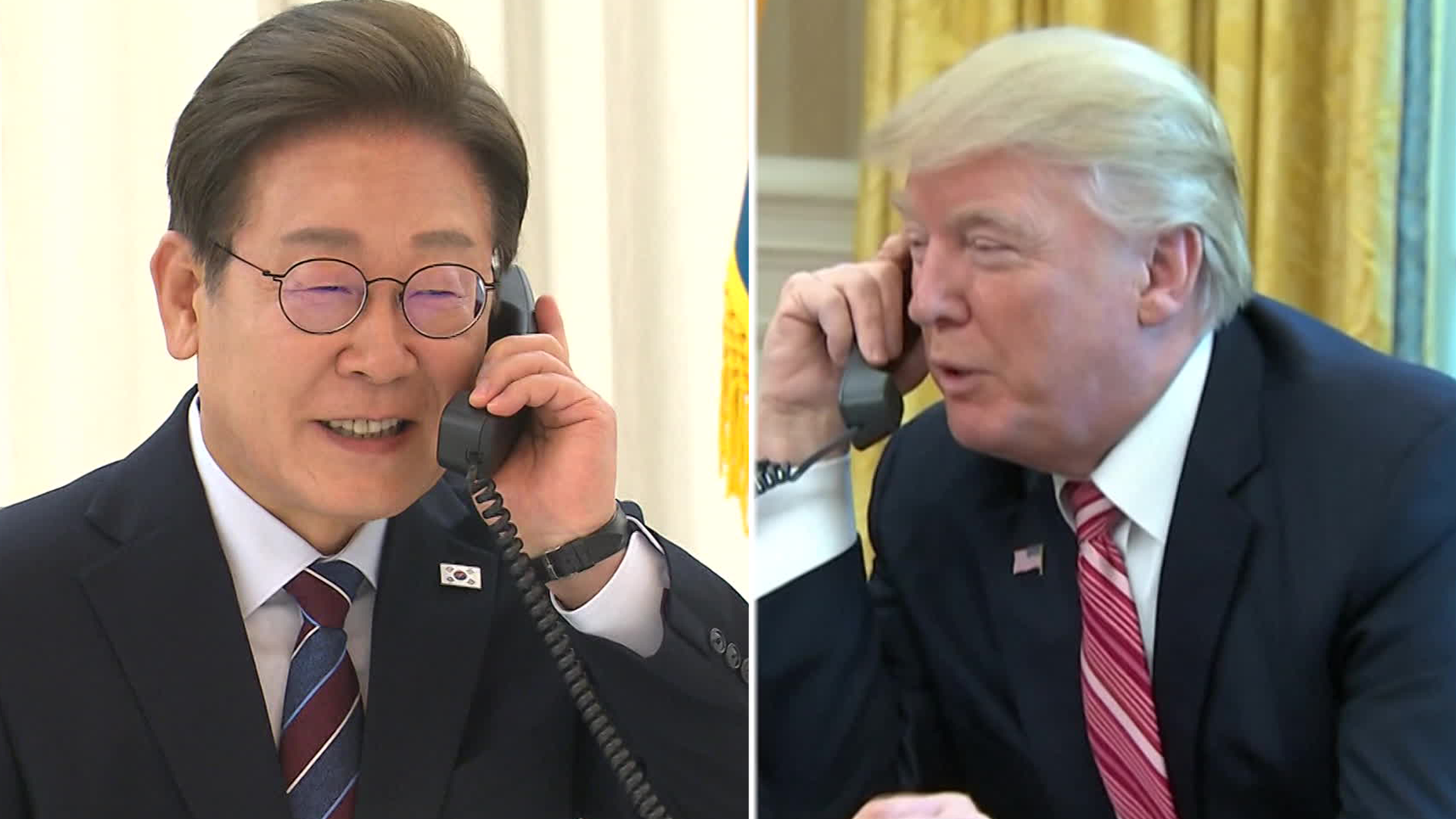 한미 정상 첫 통화…“돈독한 분위기, 친밀감 확인”