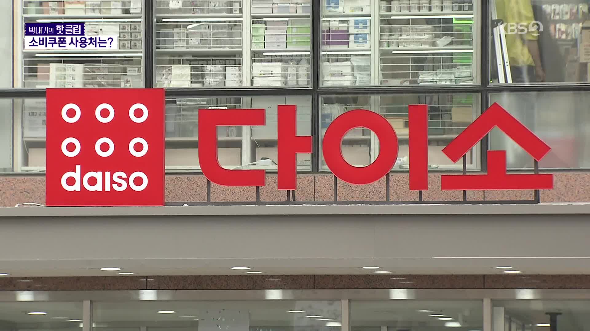 다이소 돼? 안 돼? 소비쿠폰 사용처 정리해 드려요