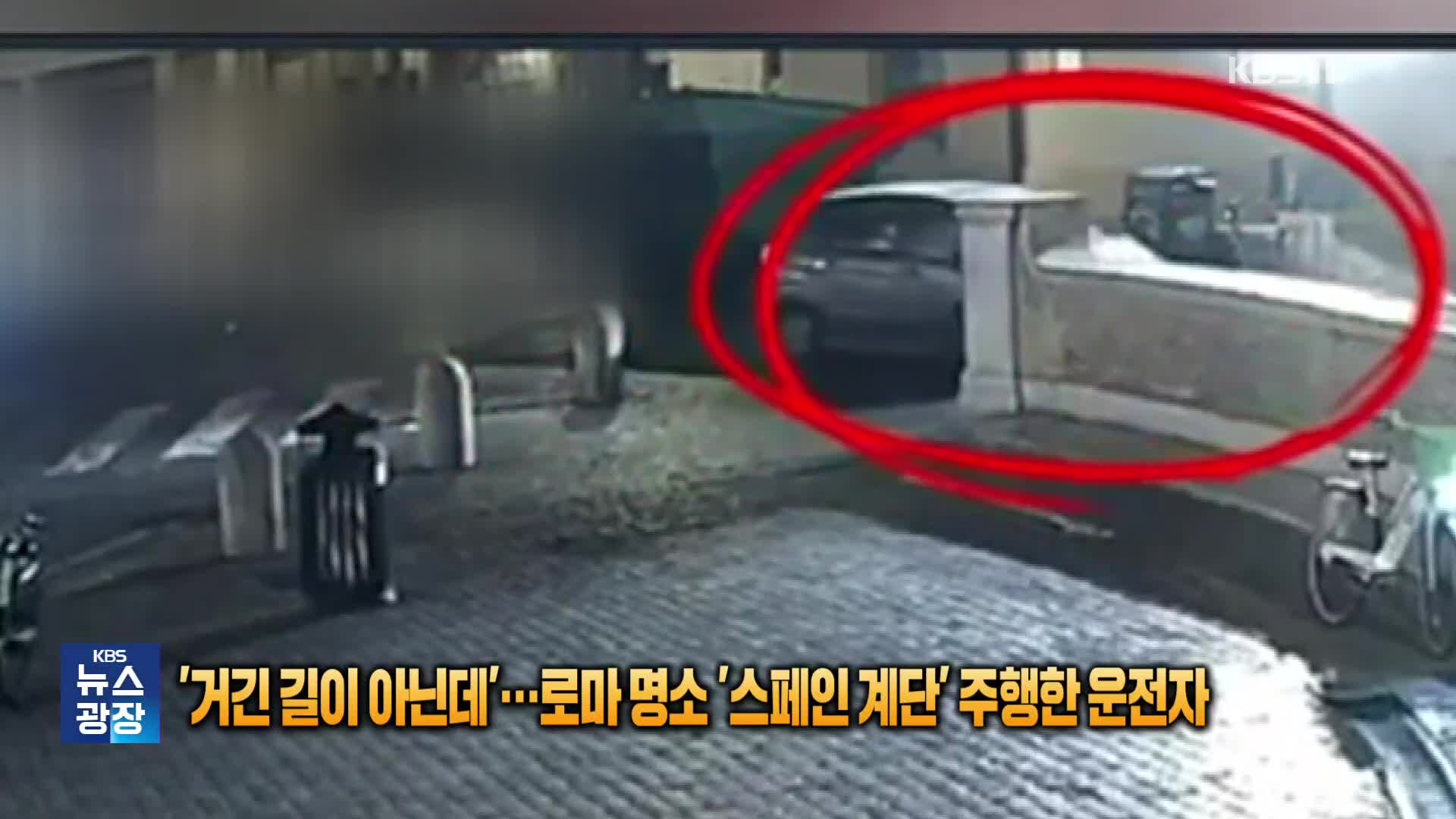 ‘거긴 길이 아닌데’…로마 명소 ‘스페인 계단’ 주행한 운전자