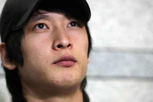 독일 분데스리가 챔피언결정전에서 맹활약하며 팀을 우승으로 이끈 문성민(프리드리히스하펜)이 12일 인천국제공항을 통해 입국, 기자회견을 하고 있다. 