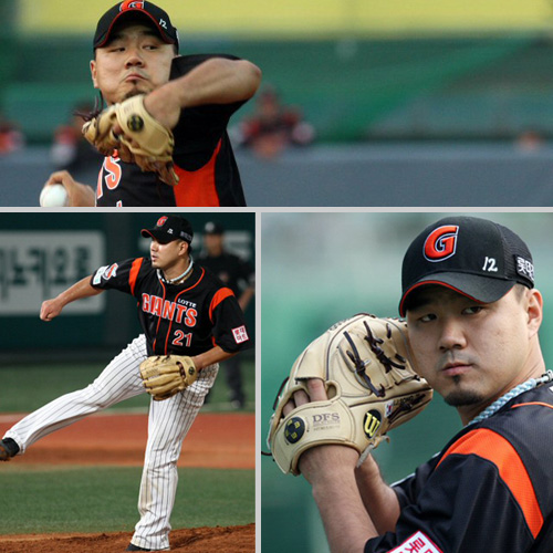   10일 오후 목동야구장에서 열린 프로야구 히어로즈와 롯데 경기에서 롯데 선발투수 송승준이 역투하고 있다. 
